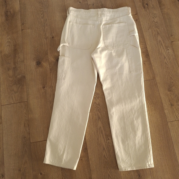 J. Crew High Rise 90's Classic Straight Leg Carpenter Jeans in Natural NWT - Picture 5 of 13